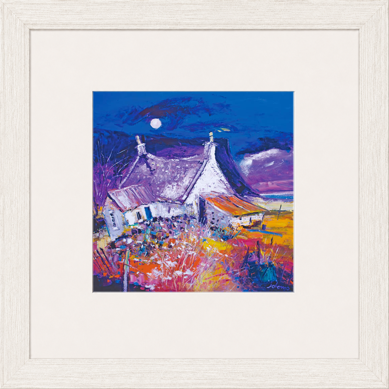 Evening Falls on Archie Baldie's, Gribun by Jolomo - Scottish landscape artwork framed wall art print, product image 7