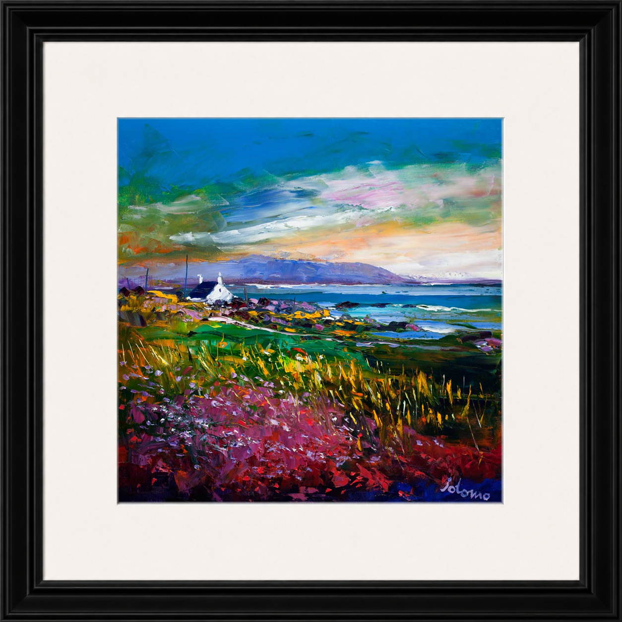 Evening Light Machrihanish Argyll by Jolomo - Scottish landscape artwork framed wall art print, product image 15