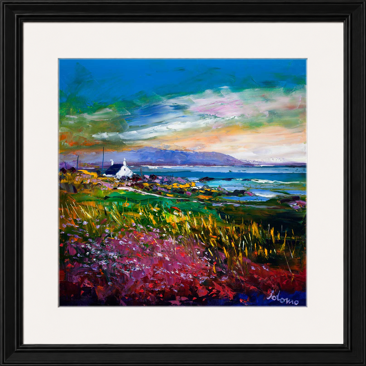 Evening Light Machrihanish Argyll by Jolomo - Scottish landscape artwork framed wall art print, product image 21