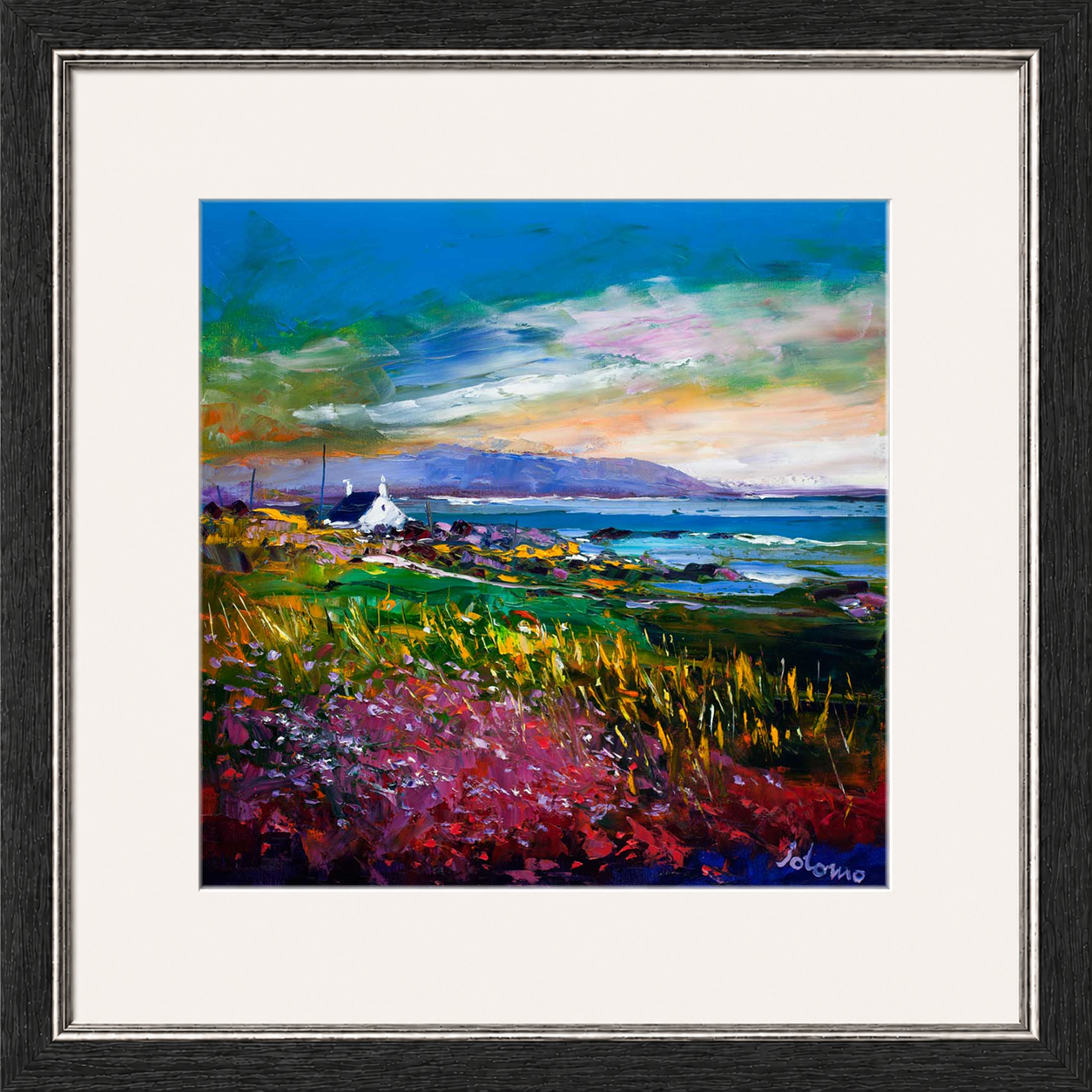 Evening Light Machrihanish Argyll by Jolomo - Scottish landscape artwork framed wall art print, product image 14