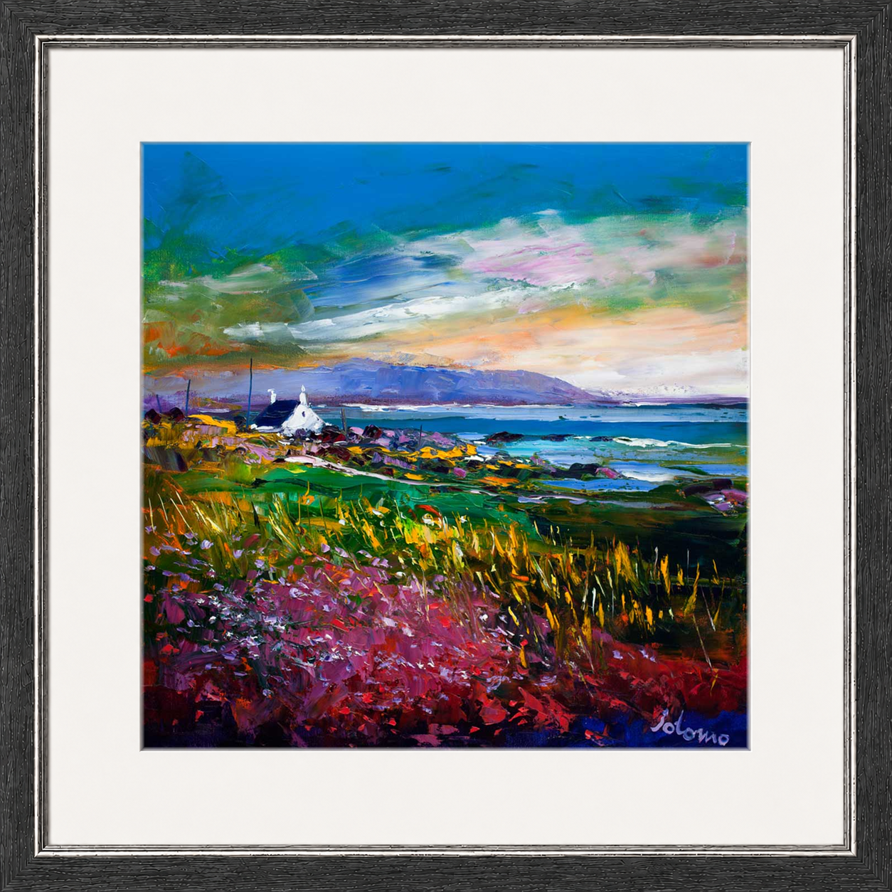 Evening Light Machrihanish Argyll by Jolomo - Scottish landscape artwork framed wall art print, product image 20
