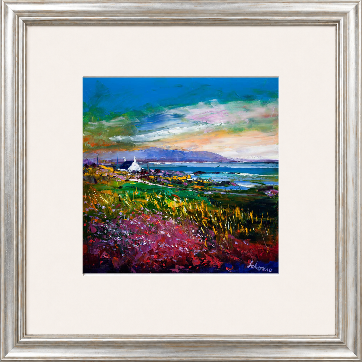 Evening Light Machrihanish Argyll by Jolomo - Scottish landscape artwork framed wall art print, product image 11