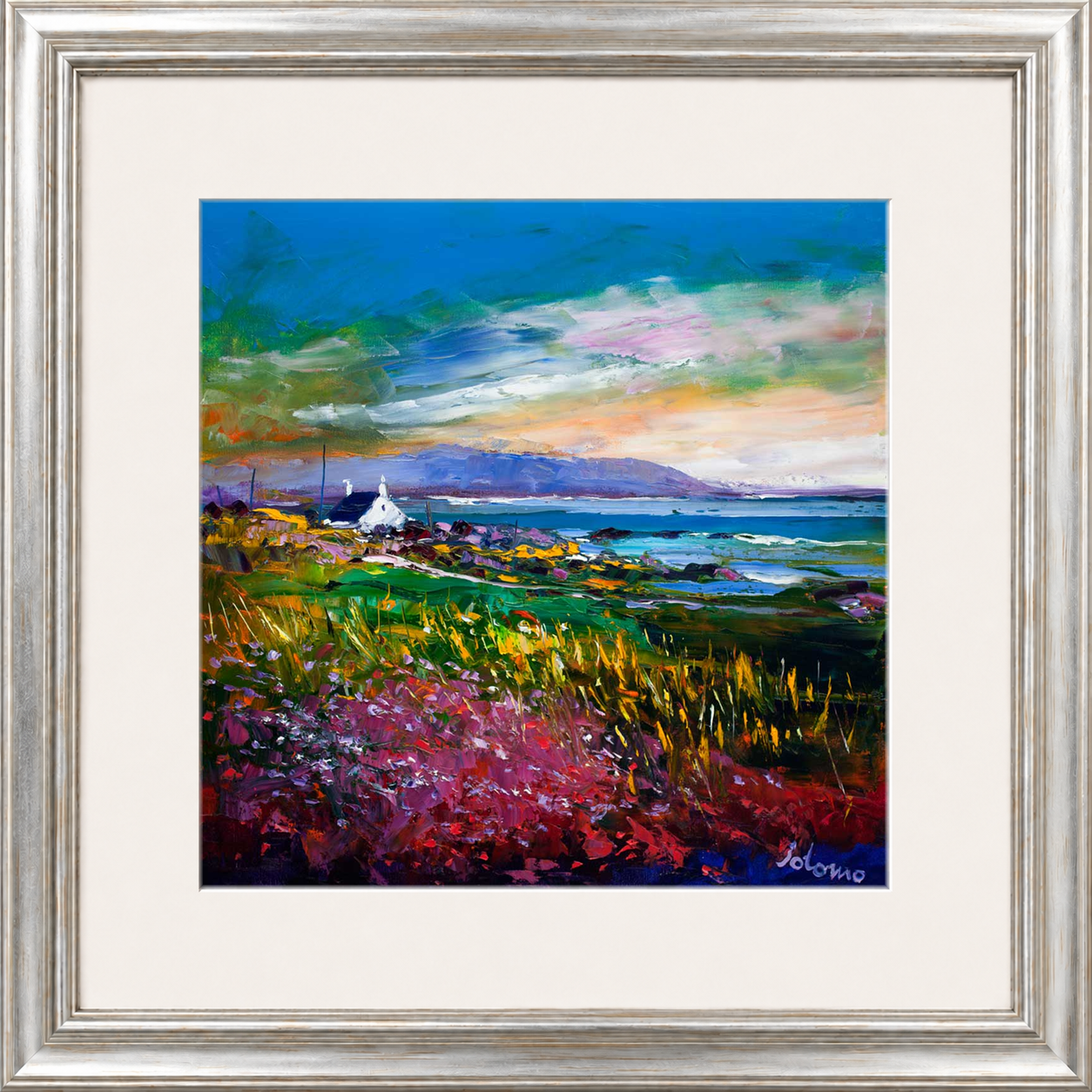 Evening Light Machrihanish Argyll by Jolomo - Scottish landscape artwork framed wall art print, product image 17