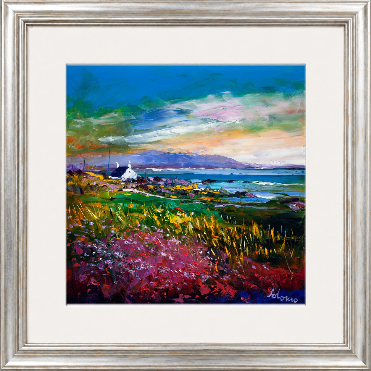 Evening Light Machrihanish Argyll by Jolomo - Scottish landscape artwork framed wall art print, product image 23