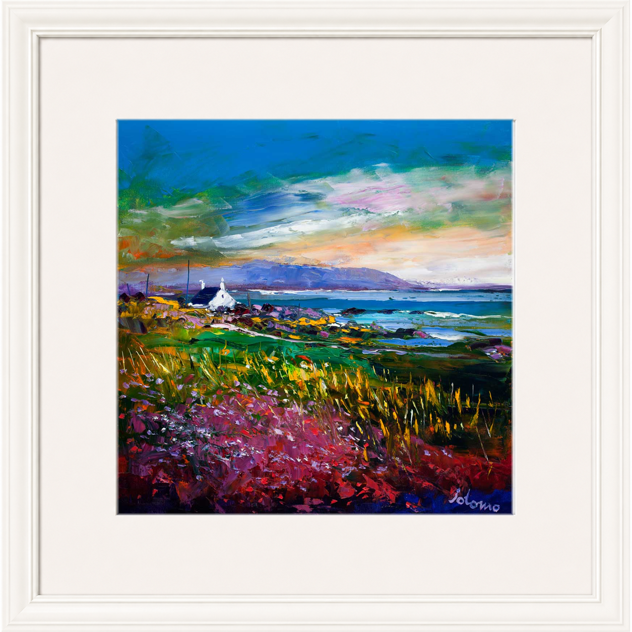 Evening Light Machrihanish Argyll by Jolomo - Scottish landscape artwork framed wall art print, product image 16
