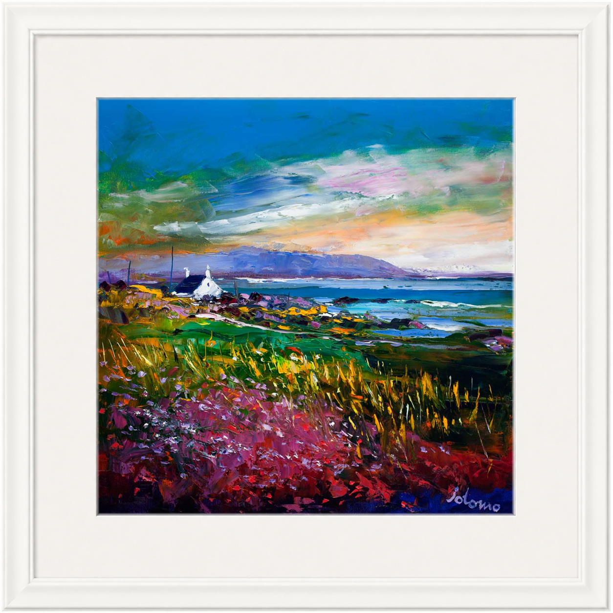 Evening Light Machrihanish Argyll by Jolomo - Scottish landscape artwork framed wall art print, product image 22