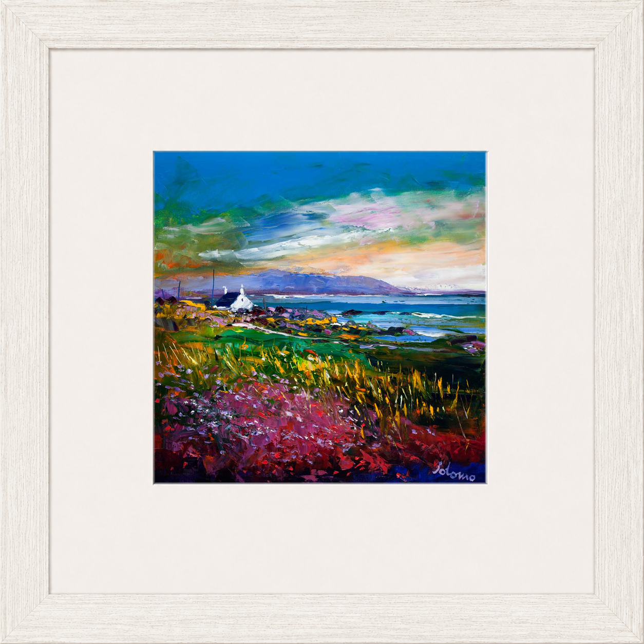 Evening Light Machrihanish Argyll by Jolomo - Scottish landscape artwork framed wall art print, product image 7