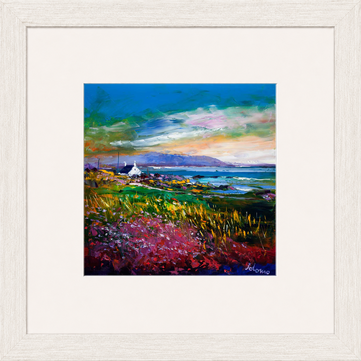 Evening Light Machrihanish Argyll by Jolomo - Scottish landscape artwork framed wall art print, product image 13
