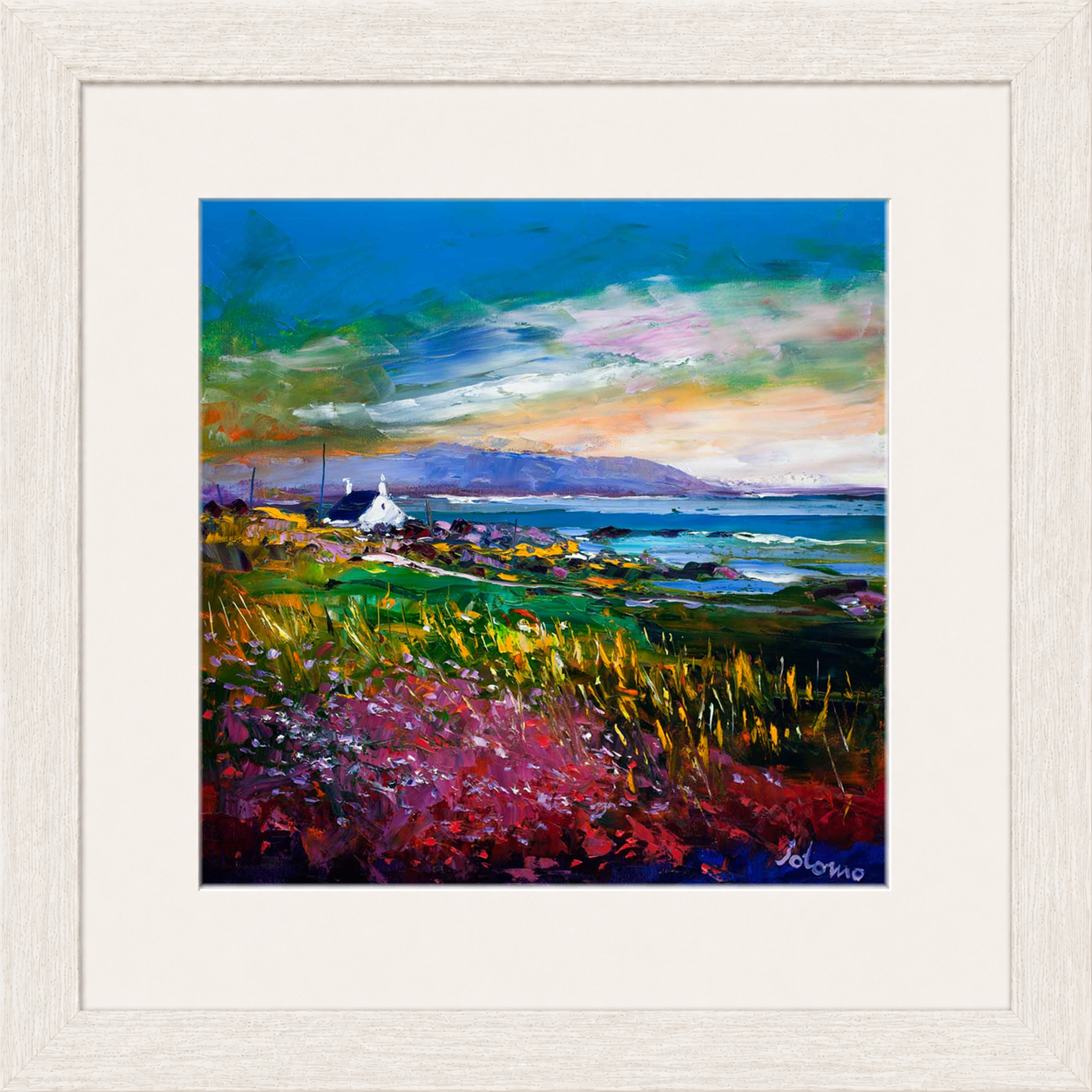 Evening Light Machrihanish Argyll by Jolomo - Scottish landscape artwork framed wall art print, product image 19