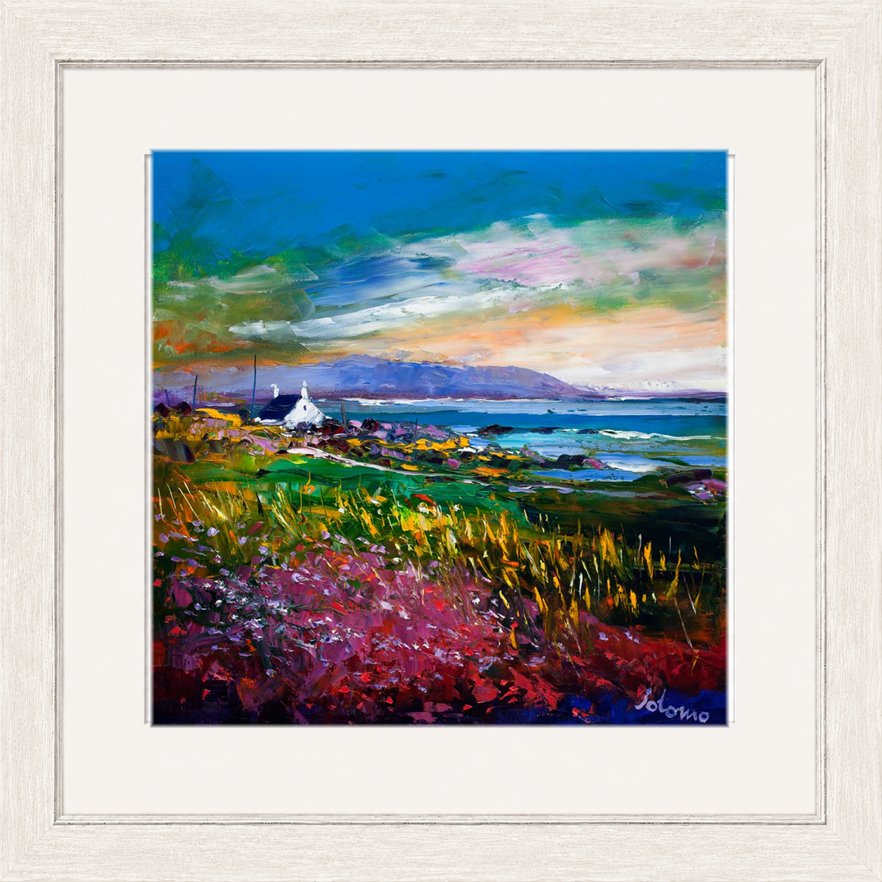 Evening Light Machrihanish Argyll by Jolomo - Scottish landscape artwork framed wall art print, product image 25