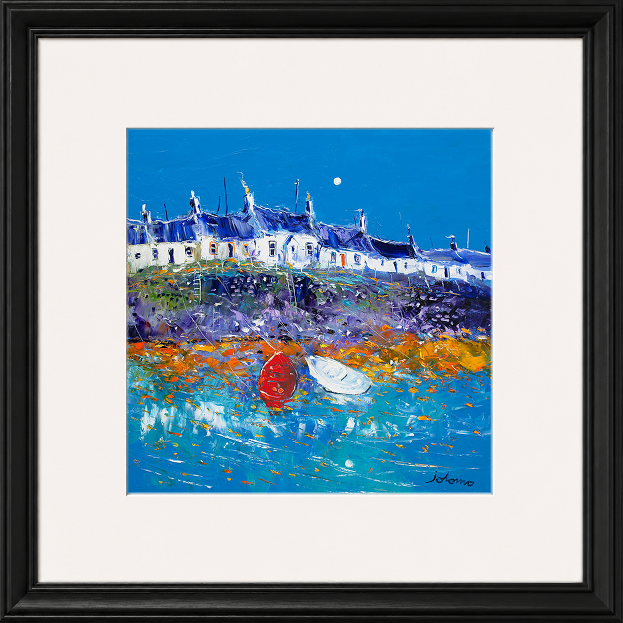 Evening Light Portnahaven, Islay by Jolomo - Scottish landscape artwork framed wall art print, product image 9