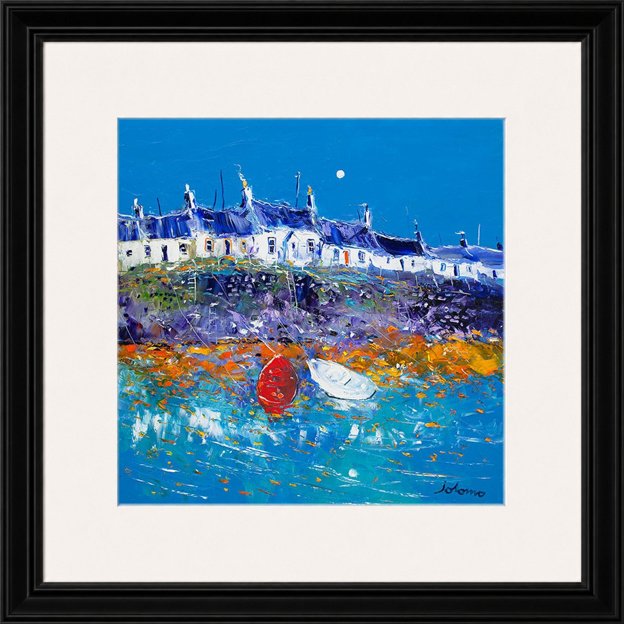 Evening Light Portnahaven, Islay by Jolomo - Scottish landscape artwork framed wall art print, product image 15