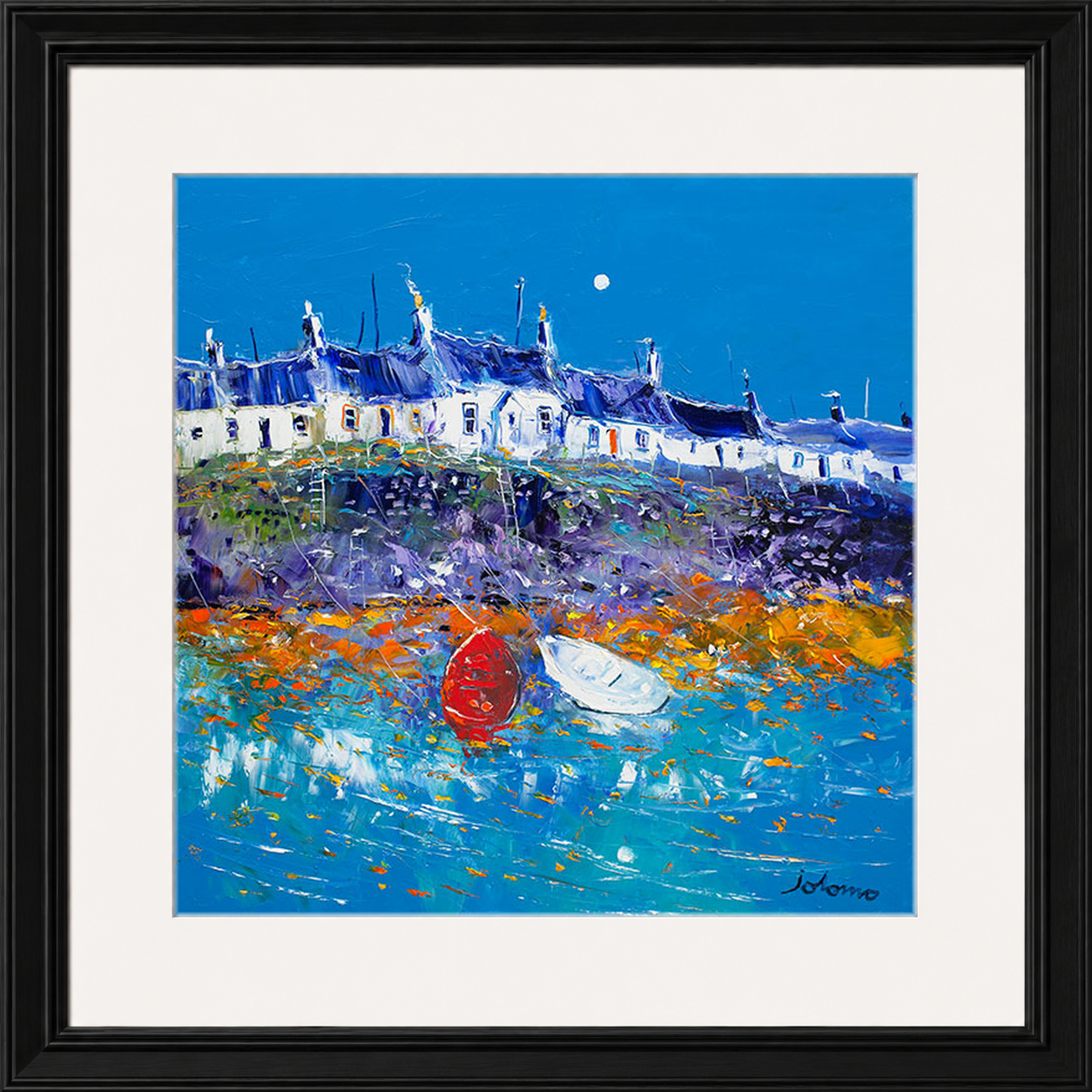 Evening Light Portnahaven, Islay by Jolomo - Scottish landscape artwork framed wall art print, product image 21