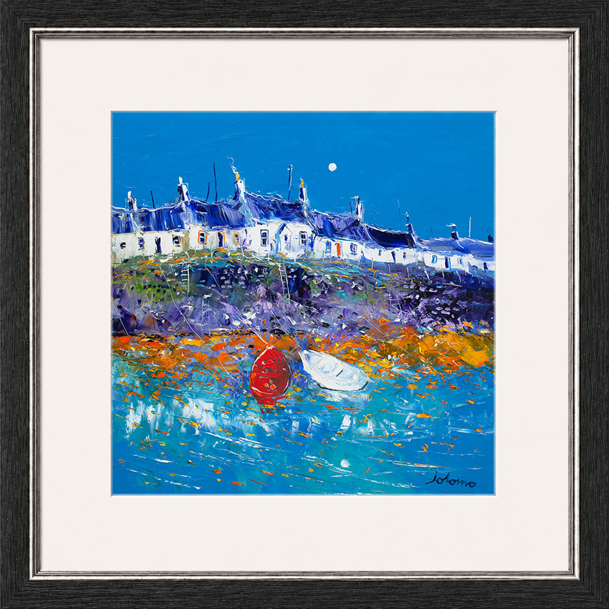 Evening Light Portnahaven, Islay by Jolomo - Scottish landscape artwork framed wall art print, product image 14