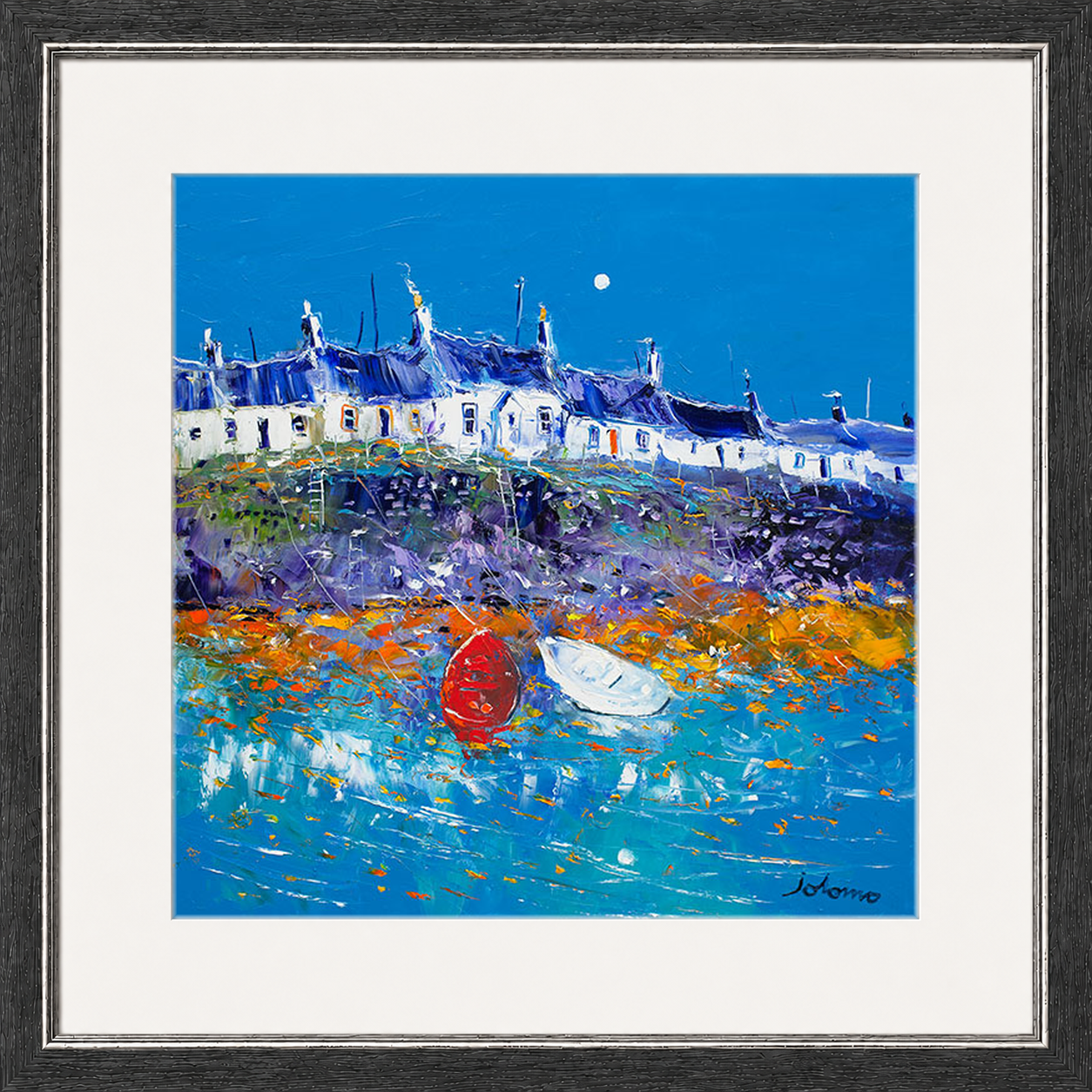 Evening Light Portnahaven, Islay by Jolomo - Scottish landscape artwork framed wall art print, product image 20