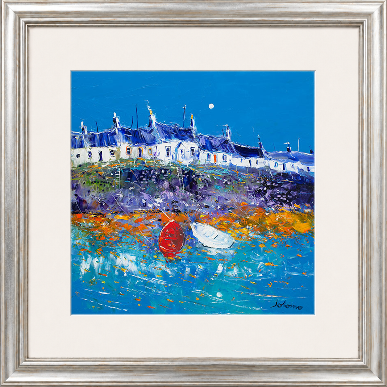 Evening Light Portnahaven, Islay by Jolomo - Scottish landscape artwork framed wall art print, product image 17