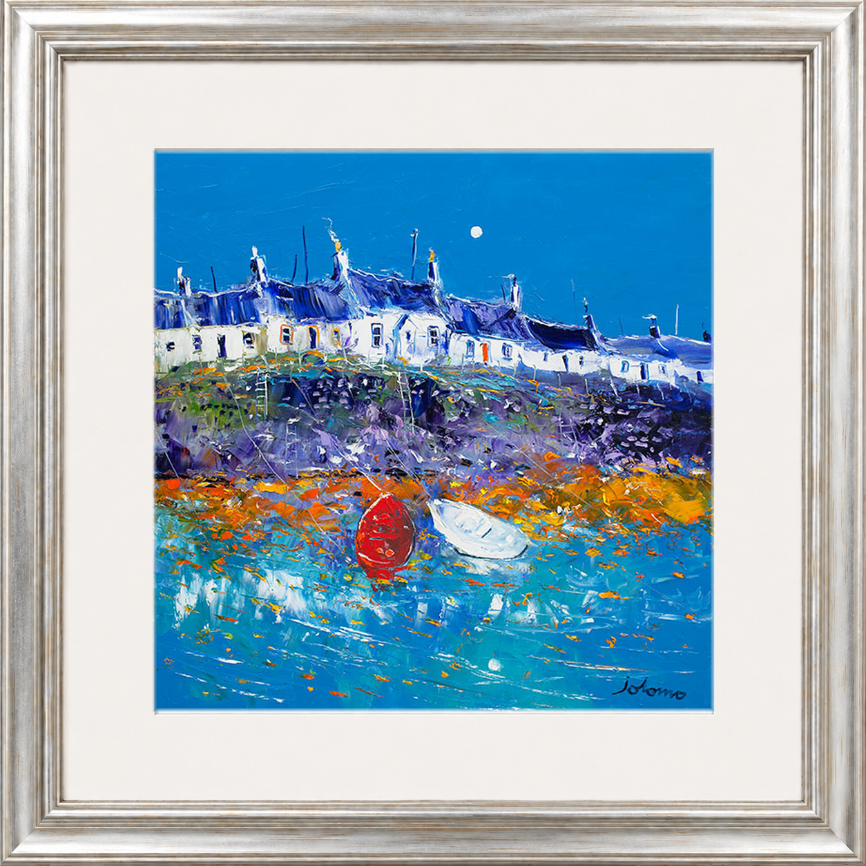 Evening Light Portnahaven, Islay by Jolomo - Scottish landscape artwork framed wall art print, product image 23