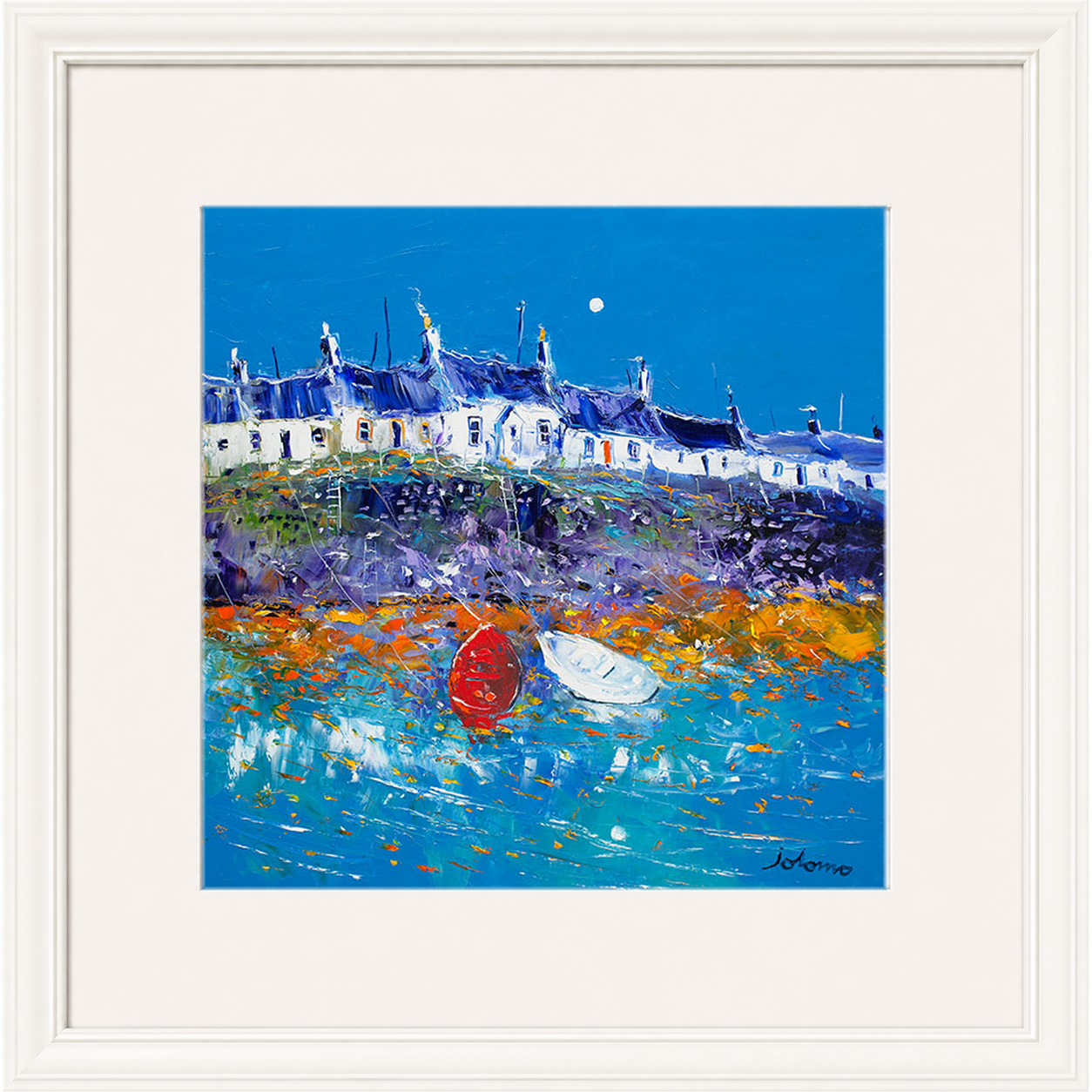 Evening Light Portnahaven, Islay by Jolomo - Scottish landscape artwork framed wall art print, product image 16