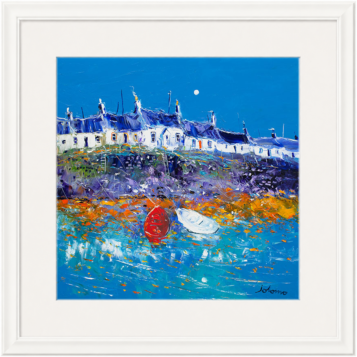 Evening Light Portnahaven, Islay by Jolomo - Scottish landscape artwork framed wall art print, product image 22