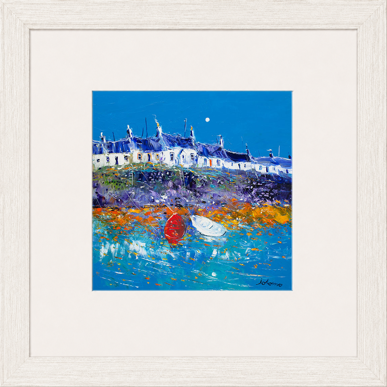 Evening Light Portnahaven, Islay by Jolomo - Scottish landscape artwork framed wall art print, product image 7