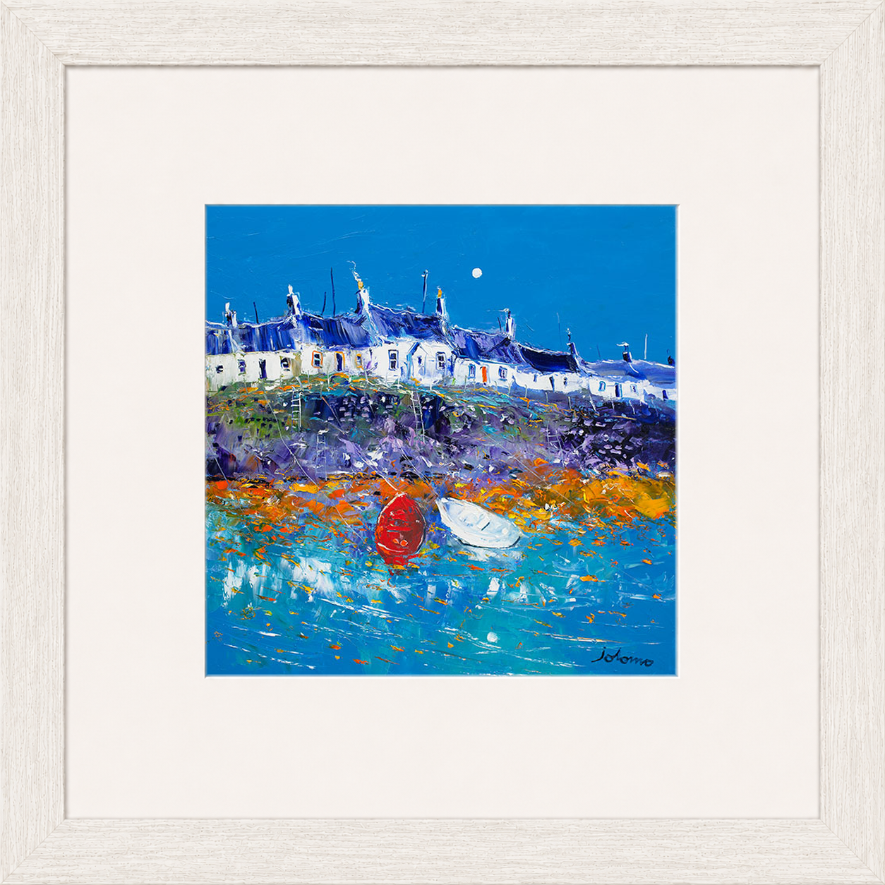 Evening Light Portnahaven, Islay by Jolomo - Scottish landscape artwork framed wall art print, product image 13