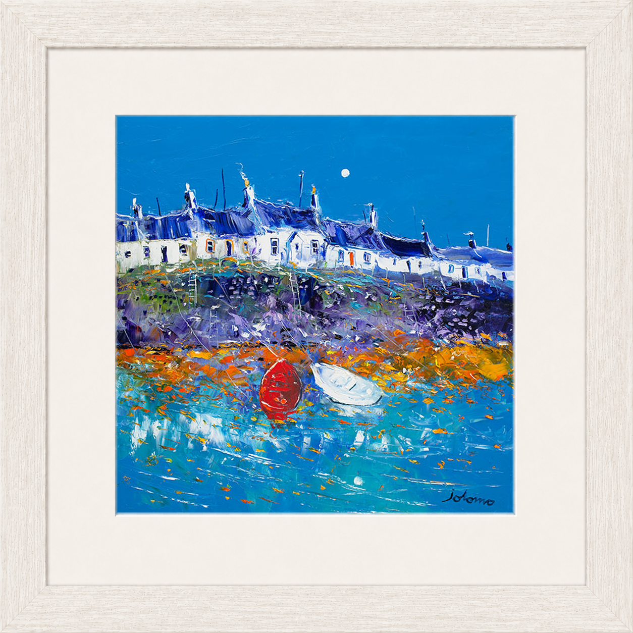 Evening Light Portnahaven, Islay by Jolomo - Scottish landscape artwork framed wall art print, product image 19