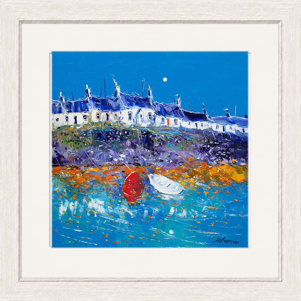 Evening Light Portnahaven, Islay by Jolomo - Scottish landscape artwork framed wall art print, product image 25