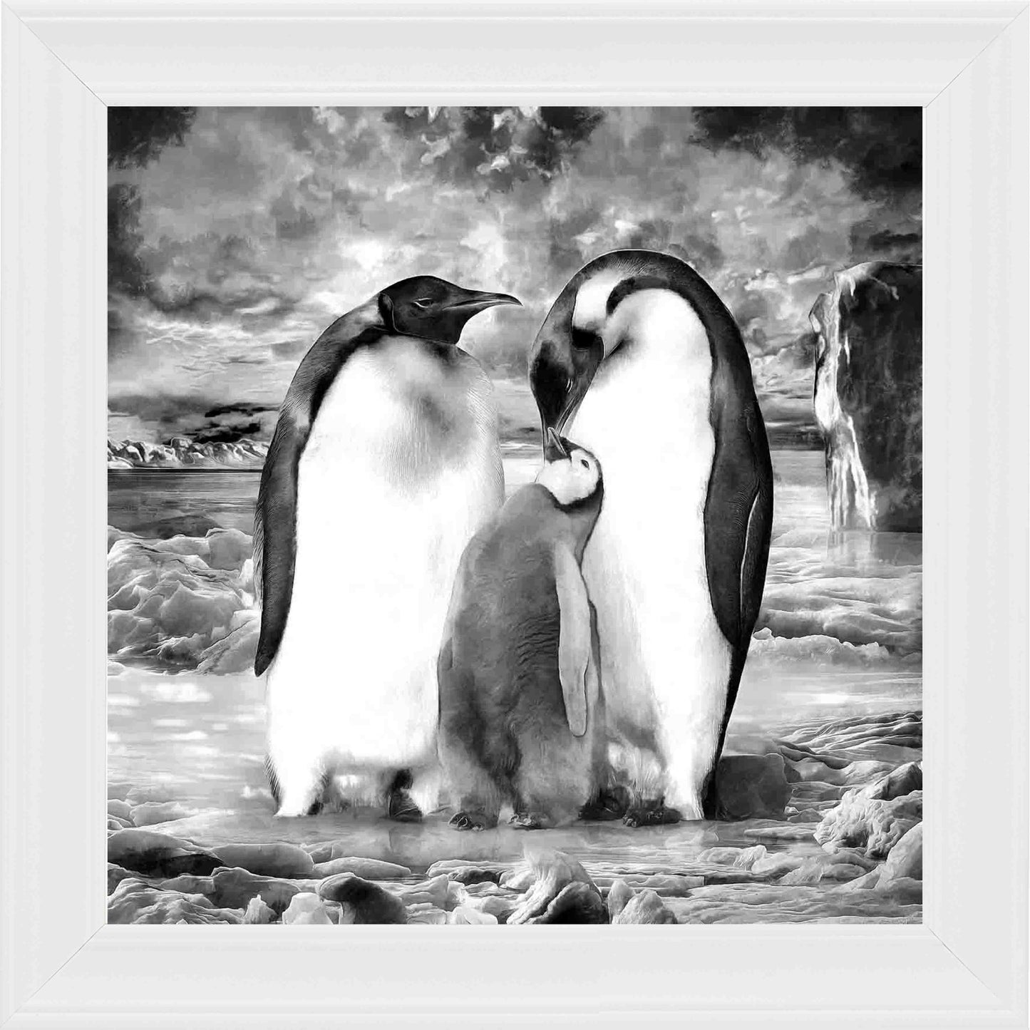 Forever Family S Framed Wall Art - White