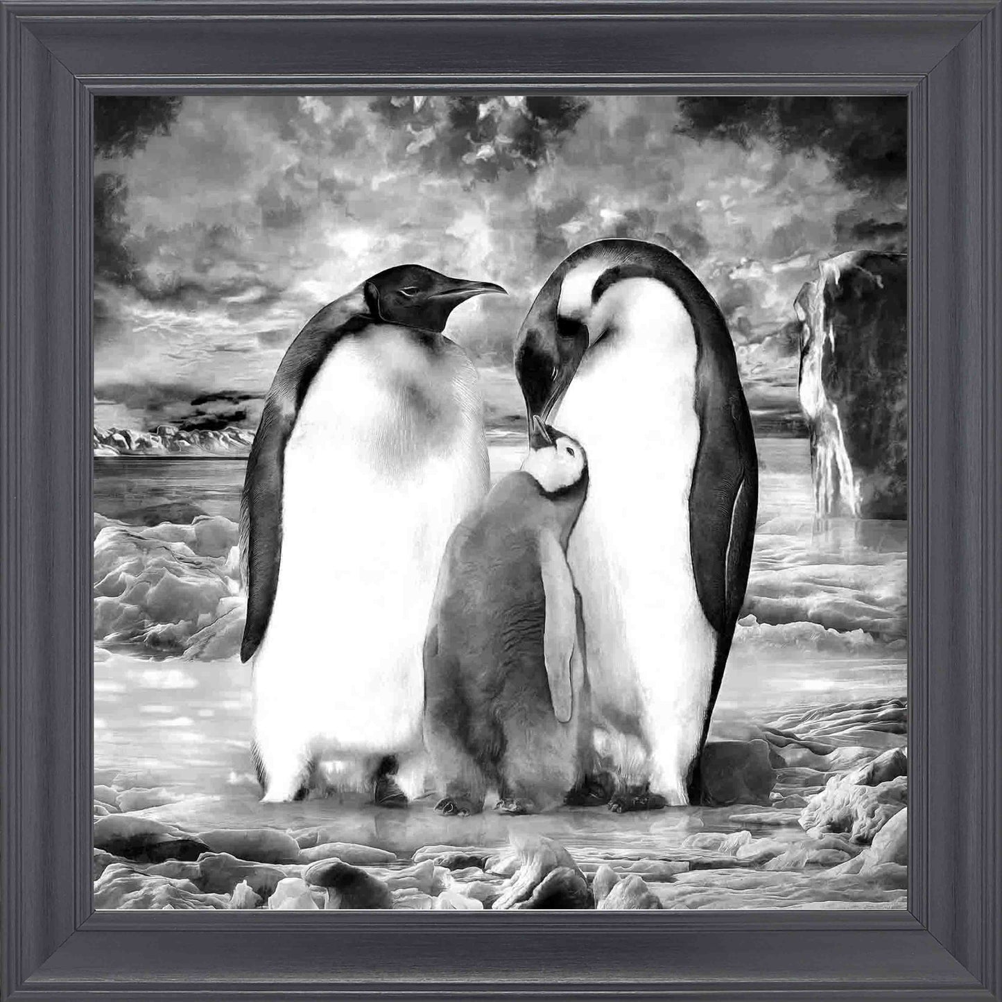Forever Family S Framed Wall Art - Black
