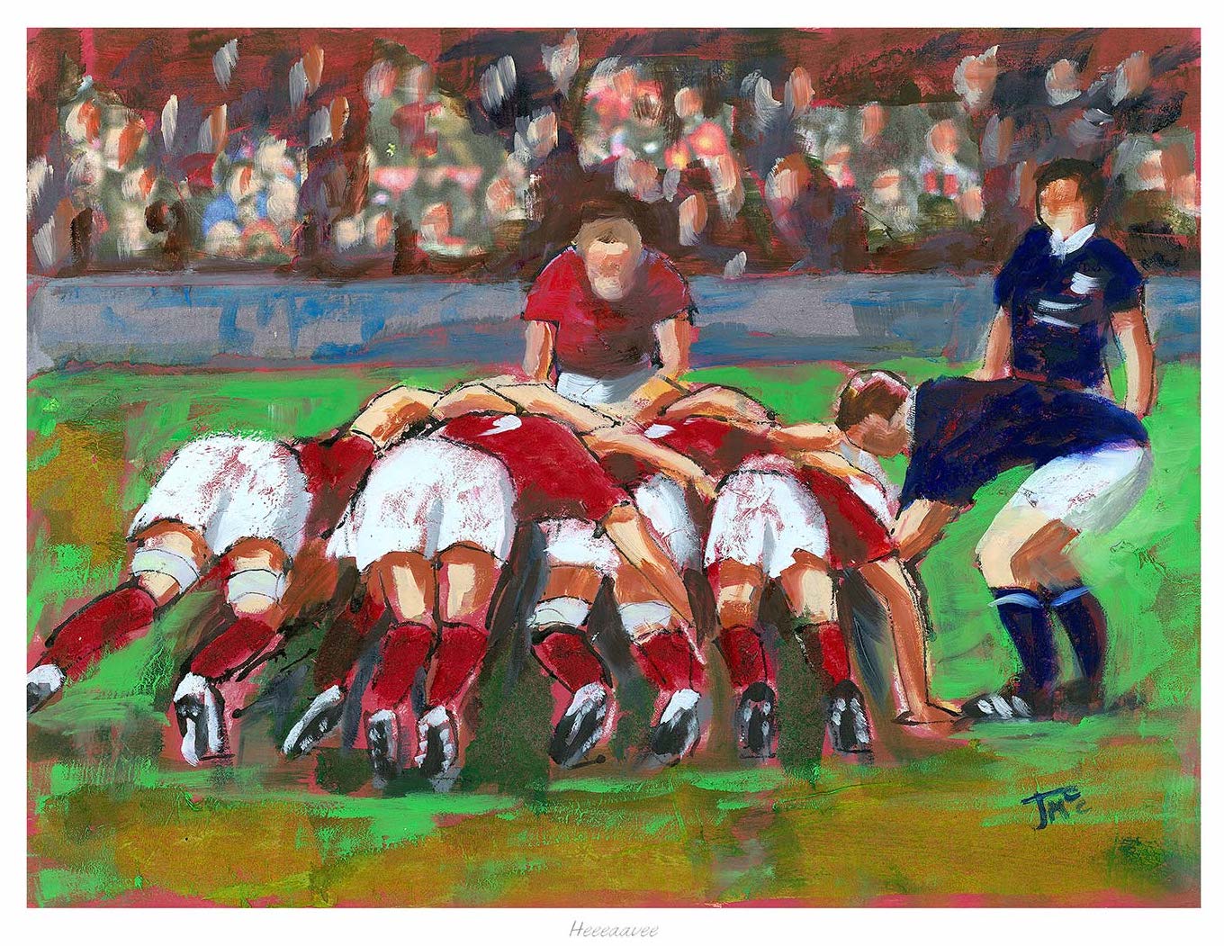 Heeeaavee Rugby by Janet McCrorie