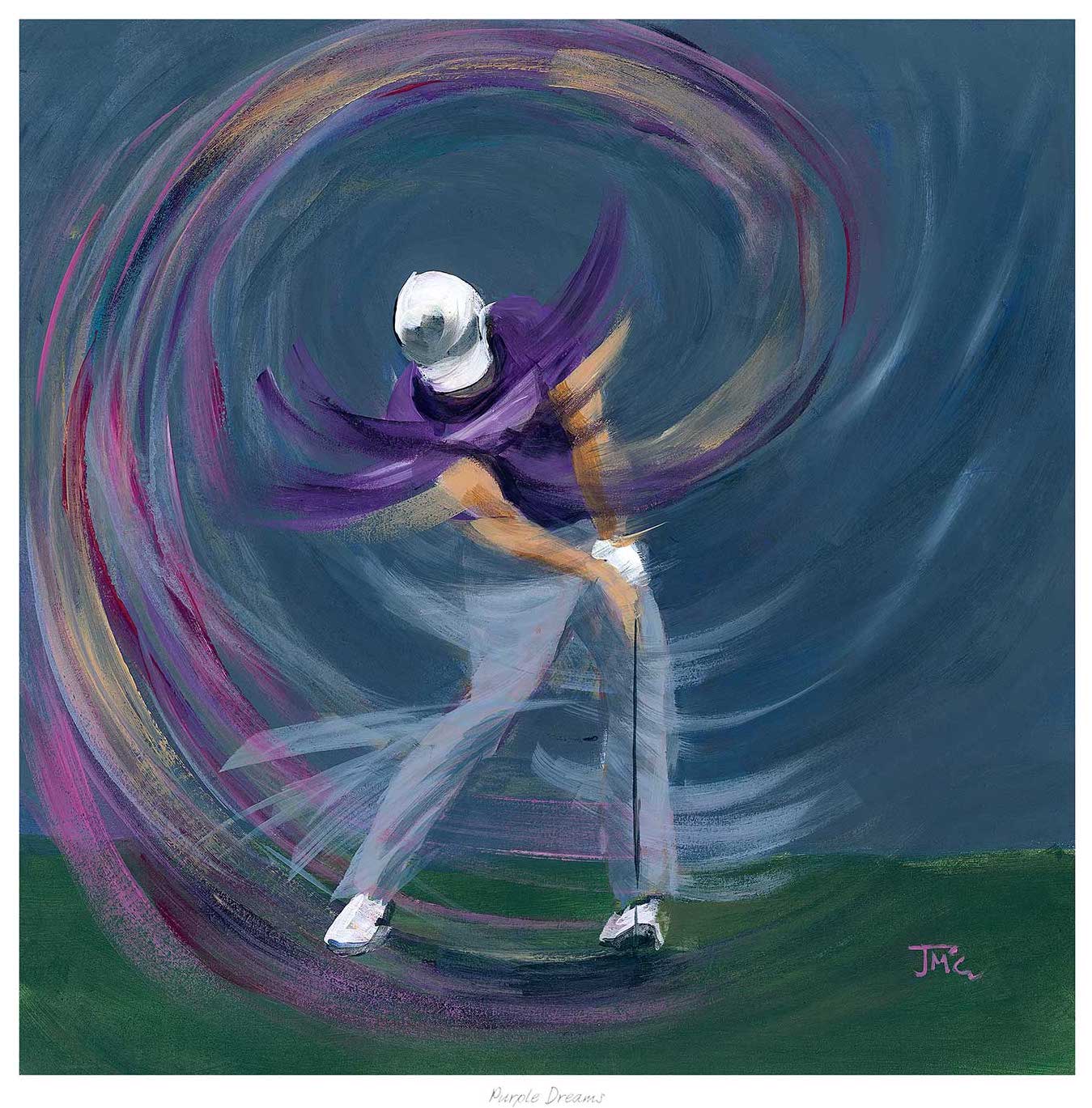 Purple Dreams Golf by Janet McCrorie
