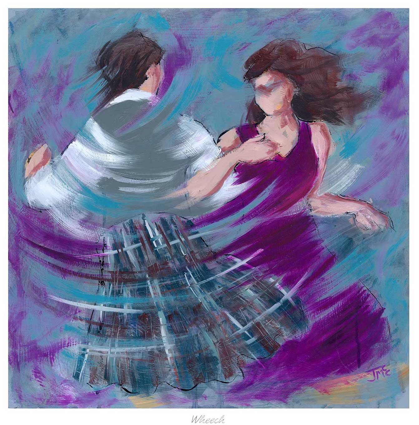 Wheech Ceilidh Dancers by Janet McCrorie