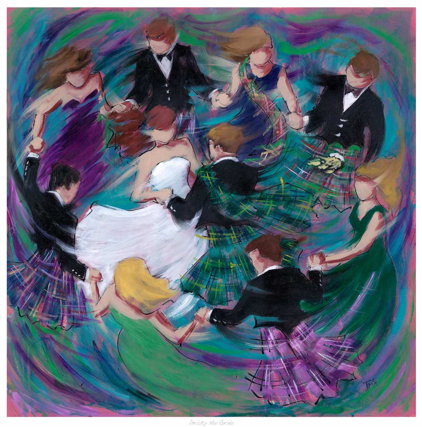 Strictly the Bride Ceilidh Dancers by Janet McCrorie