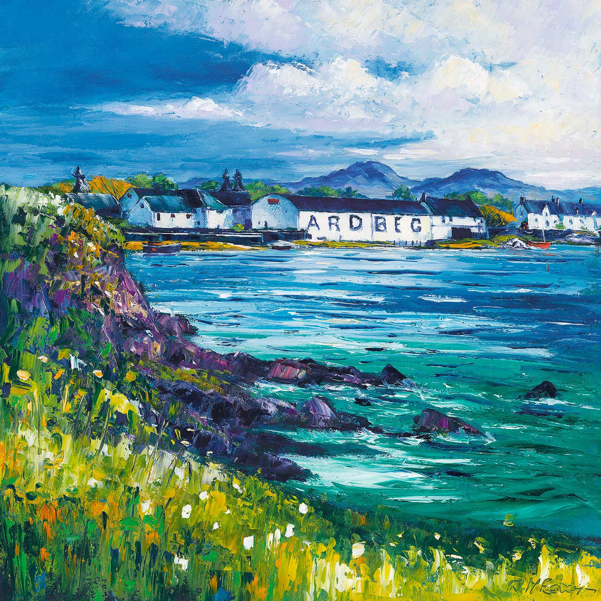 Islay Galleries Ardbeg Distillery, Isle of Islay by Jean Feeney – Art Prints Gallery