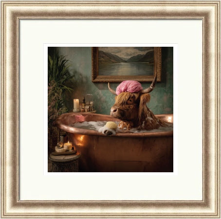 Pampered Cow by the Highland Cow Collective