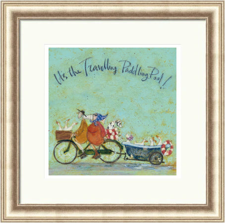 It's The Travelling Paddling Pool by Sam Toft framed sam toft wall art print - alternate product image 4