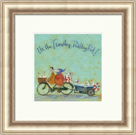 It's The Travelling Paddling Pool by Sam Toft framed sam toft wall art print - alternate product image 9