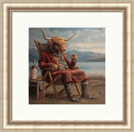 A Dram by the Loch by by the Highland Cow Collective