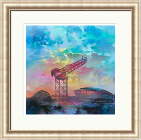 Finnestone Crane by Scott Naismith framed signed limited edition Scottish landscape wall art print - alternate product image 5