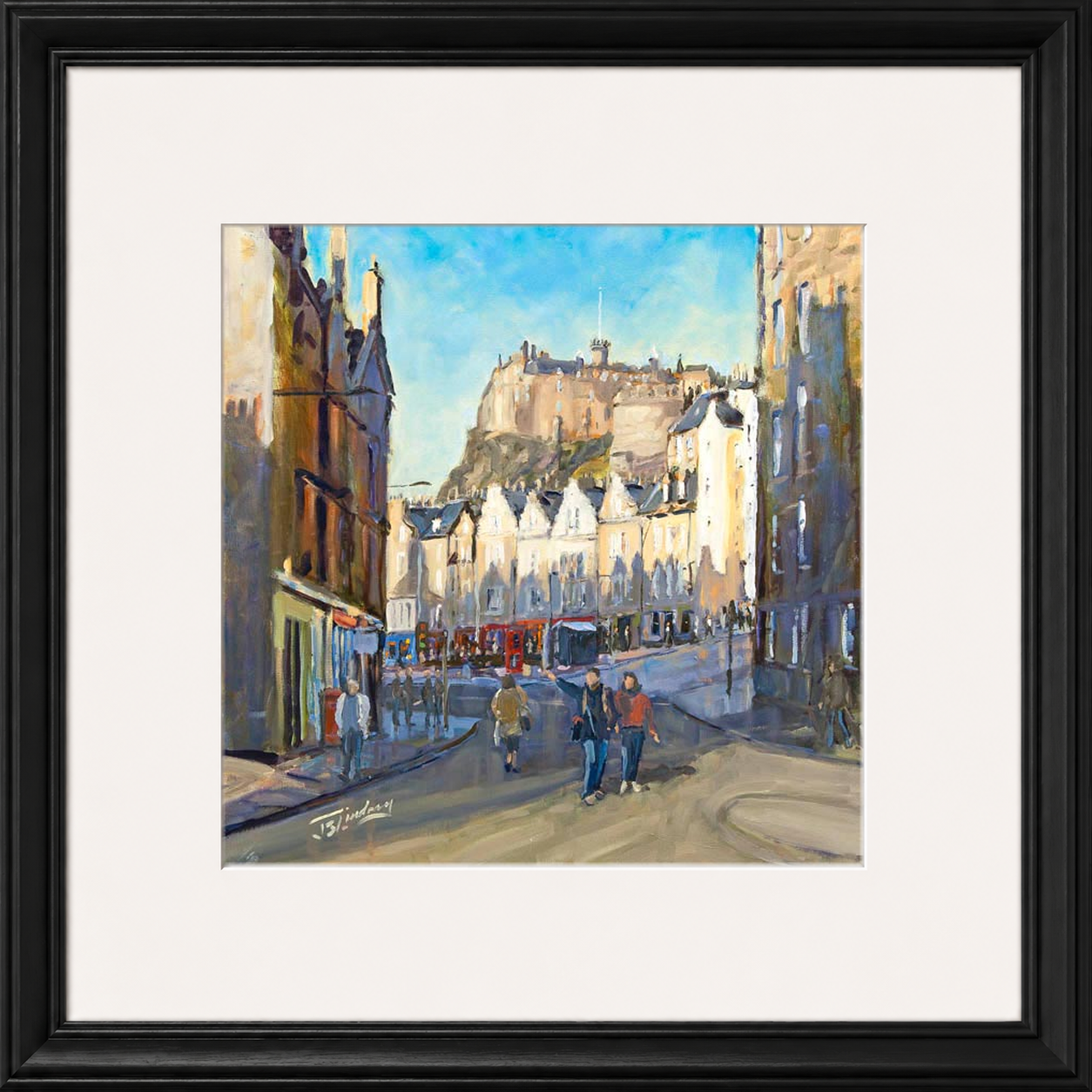 Good Morning Grassmarket, Edinburgh by James Somerville Lindsay