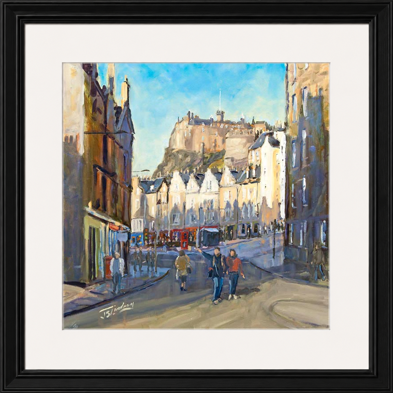 Good Morning Grassmarket, Edinburgh by James Somerville Lindsay