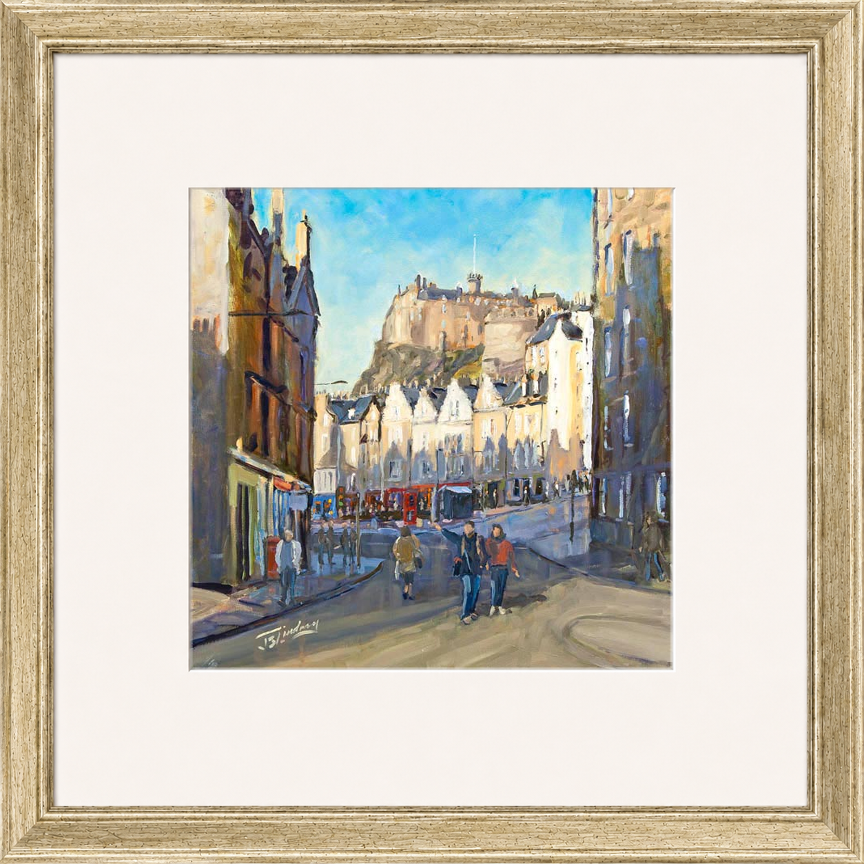 Good Morning Grassmarket, Edinburgh by James Somerville Lindsay