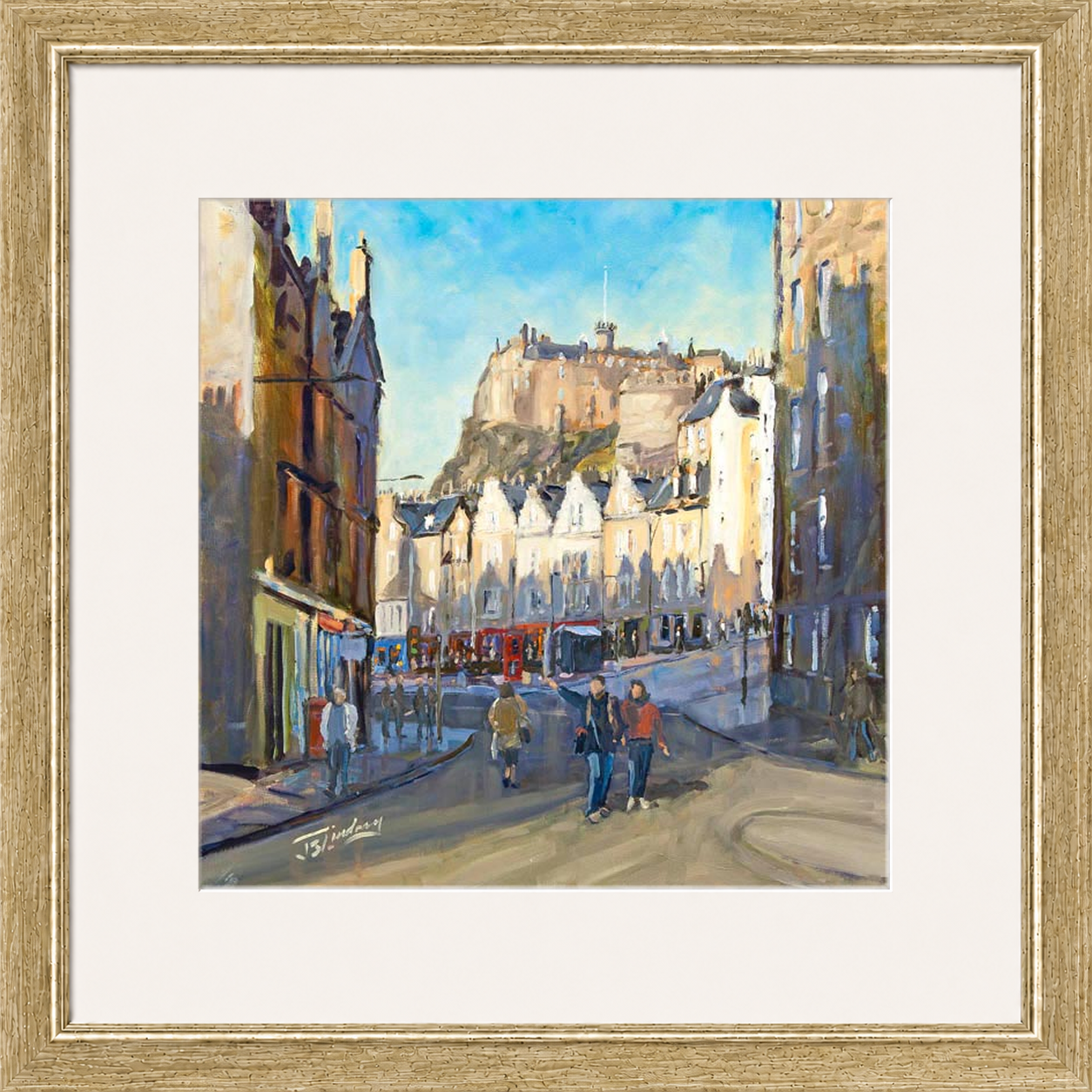 Good Morning Grassmarket, Edinburgh by James Somerville Lindsay