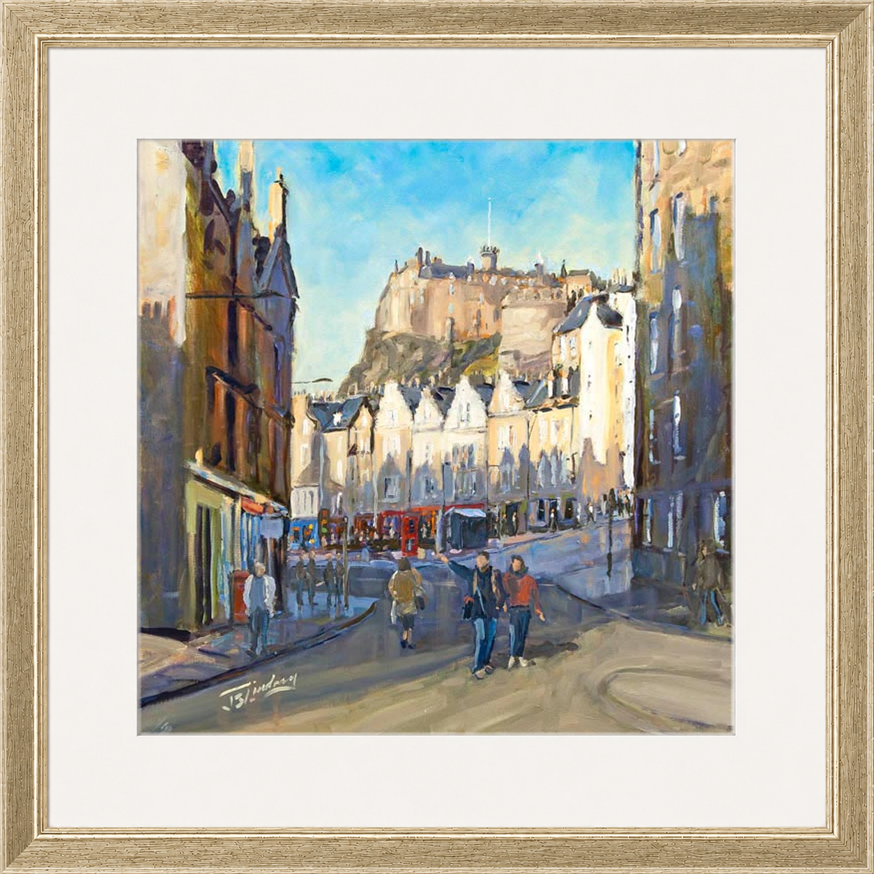 Good Morning Grassmarket, Edinburgh by James Somerville Lindsay