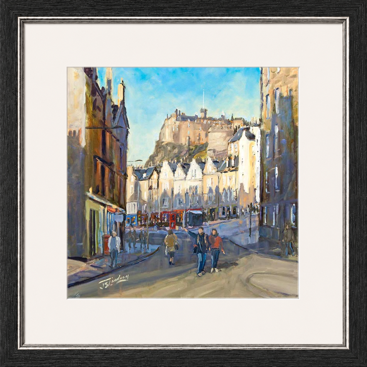 Good Morning Grassmarket, Edinburgh by James Somerville Lindsay