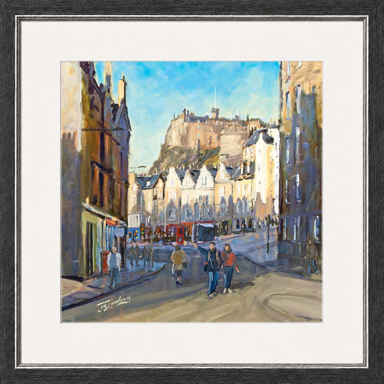Good Morning Grassmarket, Edinburgh by James Somerville Lindsay