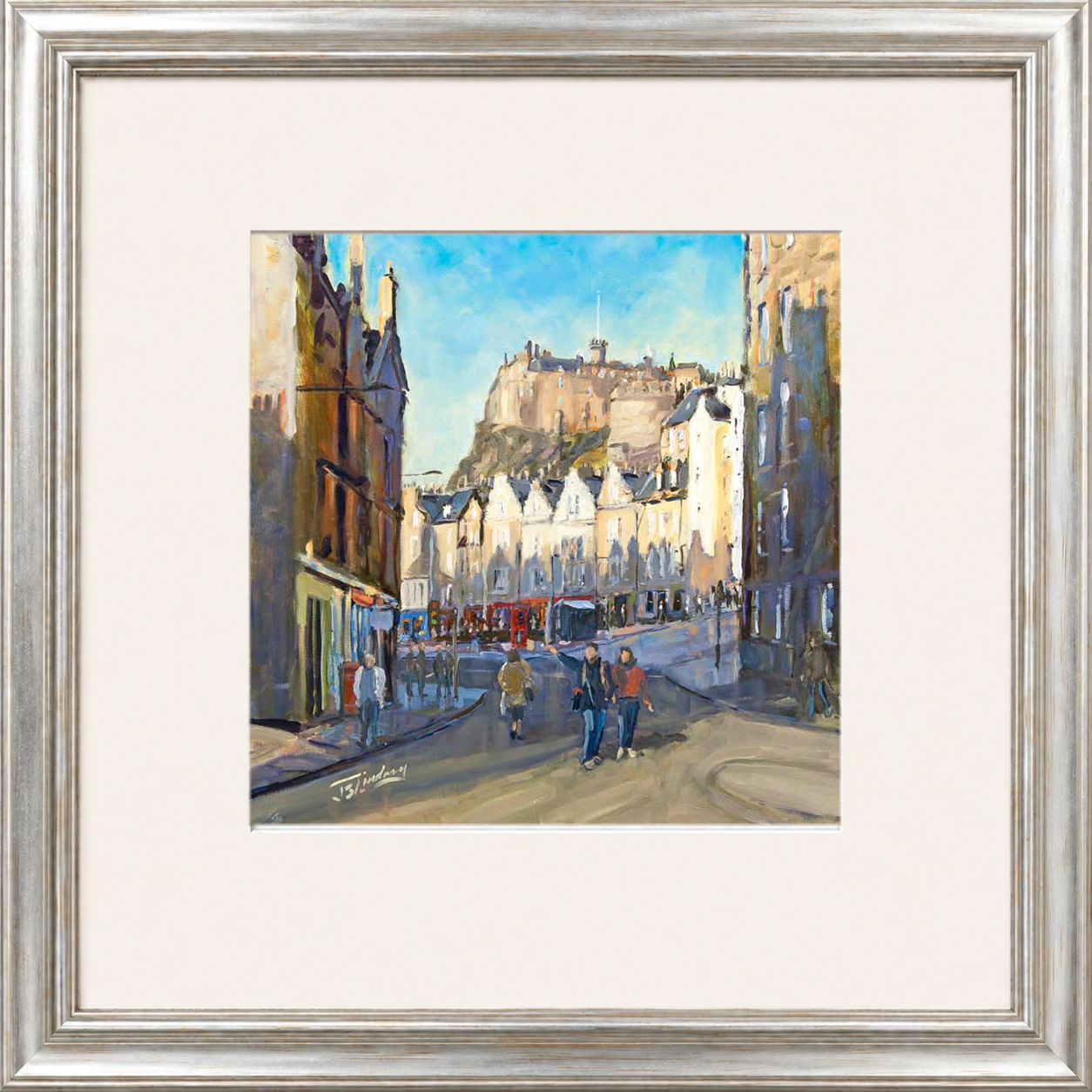 Good Morning Grassmarket, Edinburgh by James Somerville Lindsay