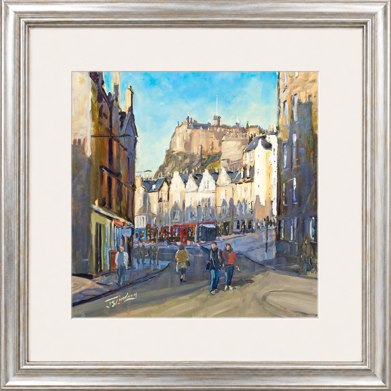 Good Morning Grassmarket, Edinburgh by James Somerville Lindsay