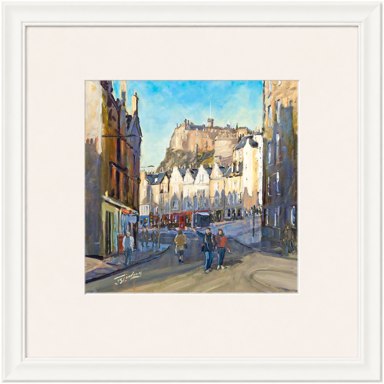 Good Morning Grassmarket, Edinburgh by James Somerville Lindsay