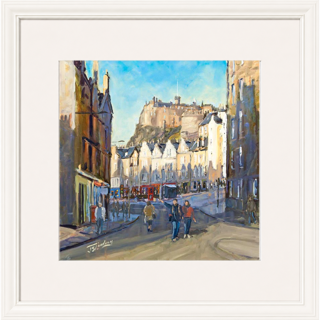 Good Morning Grassmarket, Edinburgh by James Somerville Lindsay